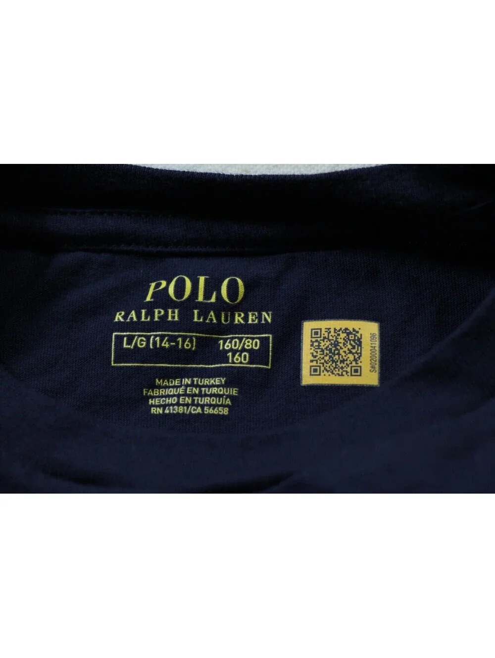 Polo Bear Cotton Long Sleeve Tee Ralph Lauren T-Shirt Youth L Kids
